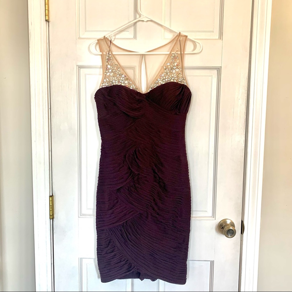 Purple mini dress